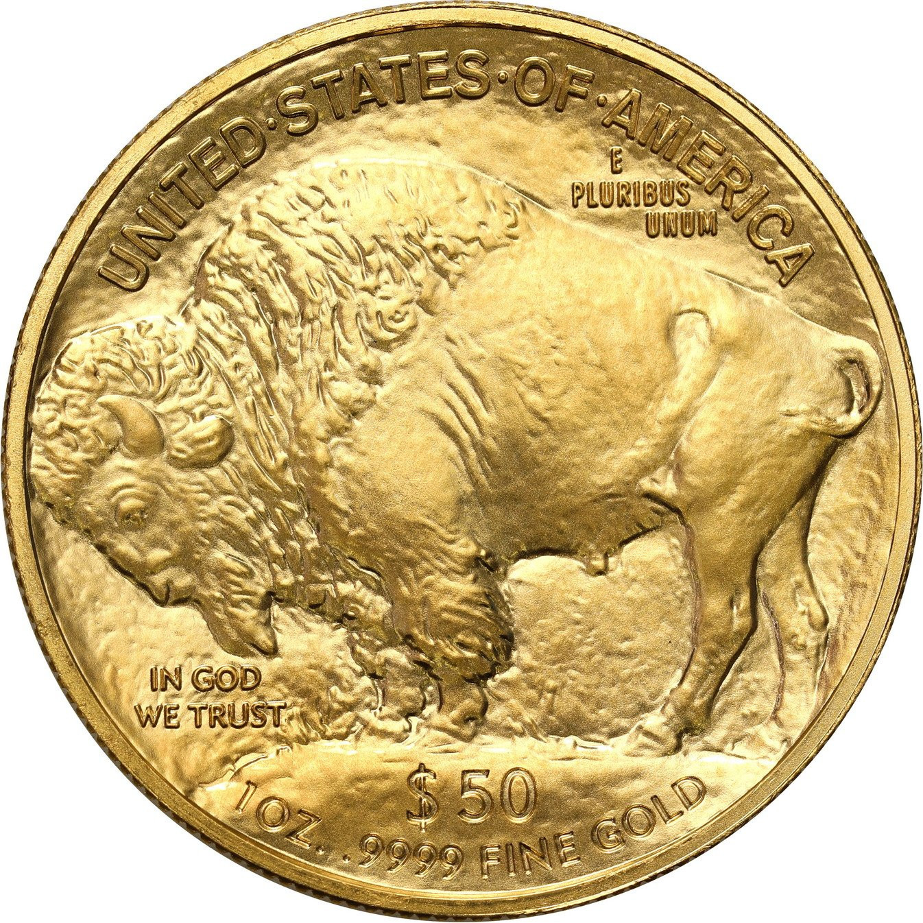 USA. Złote 50 $ dolarów 2018 Bizon (Buffalo) - 1 uncja złoto